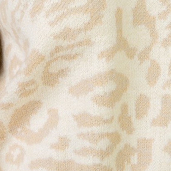 Cream Leopard Print Shirt - Picture 3 of 4